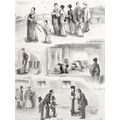 NEW YEAR’S DAY IN JAPAN 1878 VICTORIAN ENGRAVING