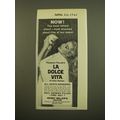 1961 La Dolce Vita Movie Ad - Now! The most talked about most shocked about film