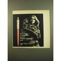 1961 Paper Mate Lady Capri Pen Ad - Give her a chinchilla and a Paper Mate Pen
