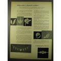 1961 De Beers Diamonds Advertisement - What makes a diamond wardrobe?