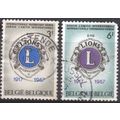 Belgium 1967 - SG2004/5 - 3f & 6f - Lions Emble...