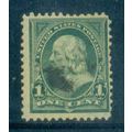 Used 279 1c Benjamin Franklin Barely Clears M04464