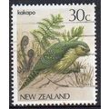 New Zealand 1986 Native Birds - Kakapo 30c Used