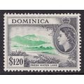 Dominica QEII 1954-62 $1.20 Emerald Black Fresh...