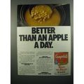 1984 Campbell's Bean with Bacon Soup Ad - Apple a Day