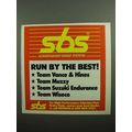 1990 SBS Scandinavian Brake Systems Ad - By the...
