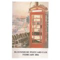 BLOOMSBURY POSTCARD FAIR, 1993 unused postcard ...