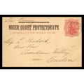 Niger Coast Postal Card to England 1902 Brass R...
