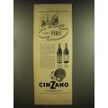 1937 Cinzano Vermouth Ad - So this is Paris