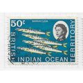 BIOT 1968 BARRACUDA FISH MARINE LIFE 50c USED I...