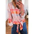 Pink Oversized Check Tunic Shirt