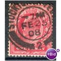 GB stamps 1902-10 KEV11 - 1d SG219 Stockton On ...