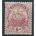 Bermuda 1924 SG86 6d Purple Mounted Mint . ..