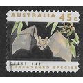 AUS 1992 45c (S/A) 'GHOST BAT' (PHOS BANDS)(LIT...