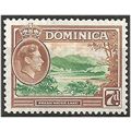 Dominica 1947 SG105a 7d Green & Yellow-Brown Mo...