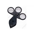 15x(5+5+5)Triple 21mm Glass Lens Magnifier ( Qt...