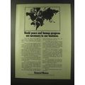 1973 General Motors Ad - World Peace Human Progress