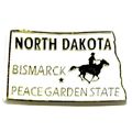 North Dakota The Peace Garden State Fridge Magnet
