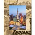 Indiana Collage Laser Engraved Wood Picture Fra...