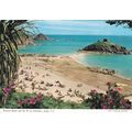 Portelet Beach Jersey Postcard used 1968 corner...