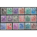 Mi 362/379 used 1953 Cat € 130