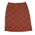LulaRoe Cassie Skirt SZ Large Orange With Navy ...