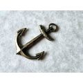 Ship Anchor Pendant in Bronzed Metal, Aged Pati...