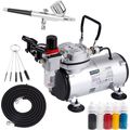 Timbertech Airbrush Kit with Compressor AS18-2K...