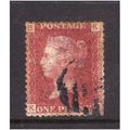 GREAT BRITAIN 1858-79 QV SG44 1d RED BROWN PLAT...