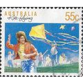 AUSTRALIA, SPORT, Kite-flying, blue 1989, 55c, #2