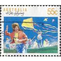AUSTRALIA, SPORT, Kite-flying, blue 1989, 55c, #4