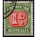 Australia 1958 Postage Due 1D Used Stamp no wmk ..