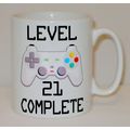 Level 21 Complete 21st Birthday Mug Can Persona...