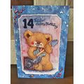 Age 14 Birthday Card - ( CHEAP COLLECTION ONLY ...