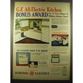 1950 General Electric Appliances Ad - G-E All-Electric Kitchen Bonus Award