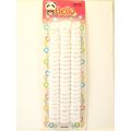 BELLO SMALL TERRY PONYTAIL HOLDERS - WHITE - 72...