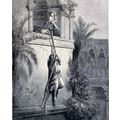 ESCAPE OF DAVID THROUGH THE WINDOW 1885 Gustave...