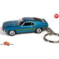 VERY RARE KEYCHAIN TURQUOISE 69 FORD MUSTANG SH...