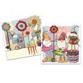 Notelets Pack of 10 Mini Note Cards Crafting Gn...