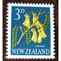 New Zealand 1960 Definitives 3d Kowhai mint sta...