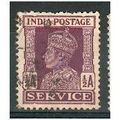 India 1939 - SG O144a - KGV1 1/2a purple (SERVI...