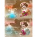2 CARTES POSTALES - ENFANT - REF 3