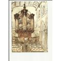 LONDON St Andrew Undershaft Organ Art Postcard