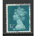 GB 1988 QE2 32p Greenish Blue Machin SG X983. (...