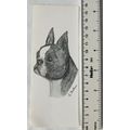 Bookmark - drawing of a dog by A. Bartram - Fre...