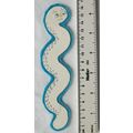 Vintage: blue felt snake bookmark