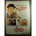 1951 Blatz Beer Ad - Pamela Britton - I'm from Milwaukee, I ought to know