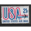 USA 1968 AIR USA AND JET AIRCRAFT 21c RED BLUE ...