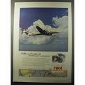 1953 TWA Airlines Ad - Weather has its brighter side