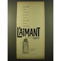 1961 Coty L'Aimant Perfume Ad - No other gift m...